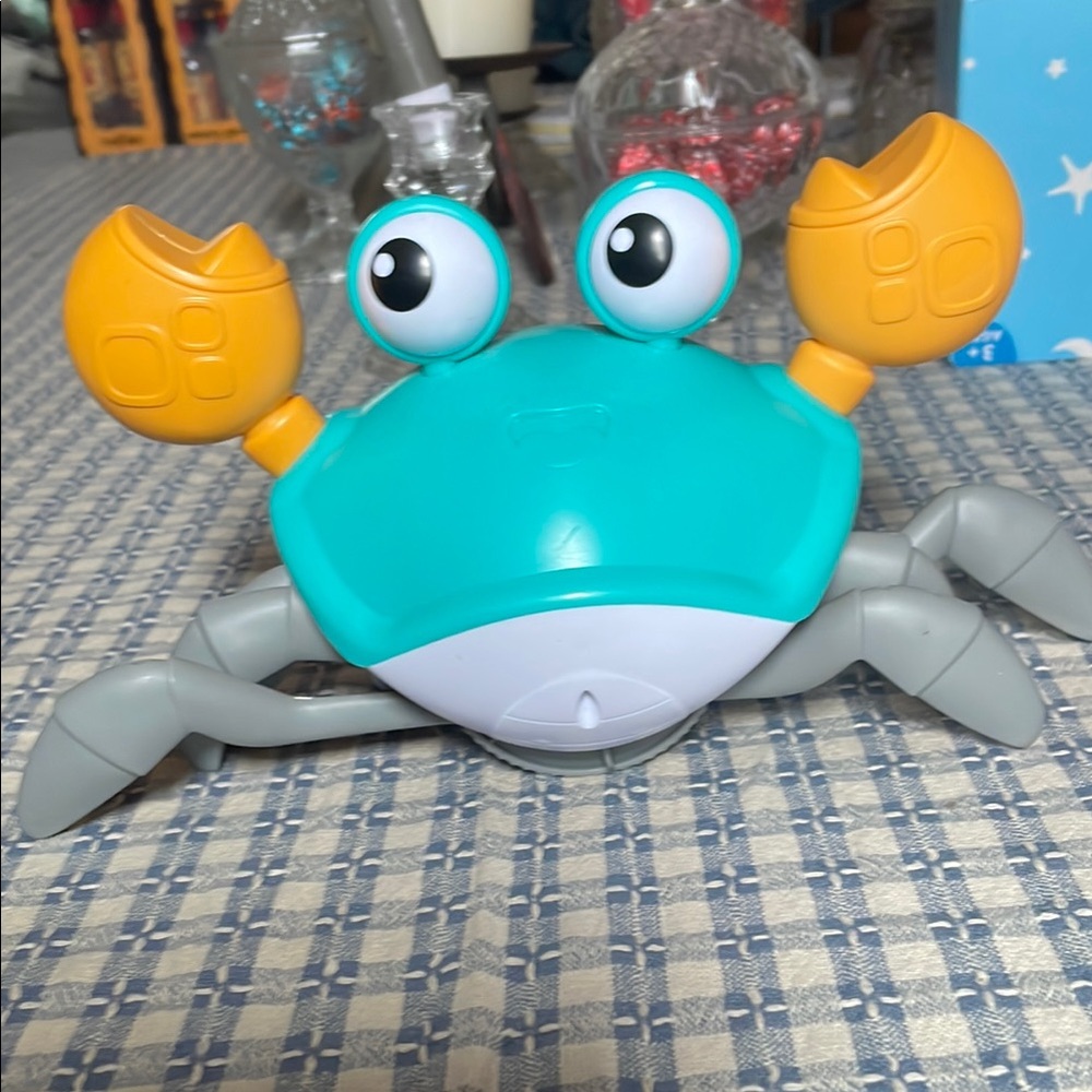 Orange and Blue Learning Crab Toy